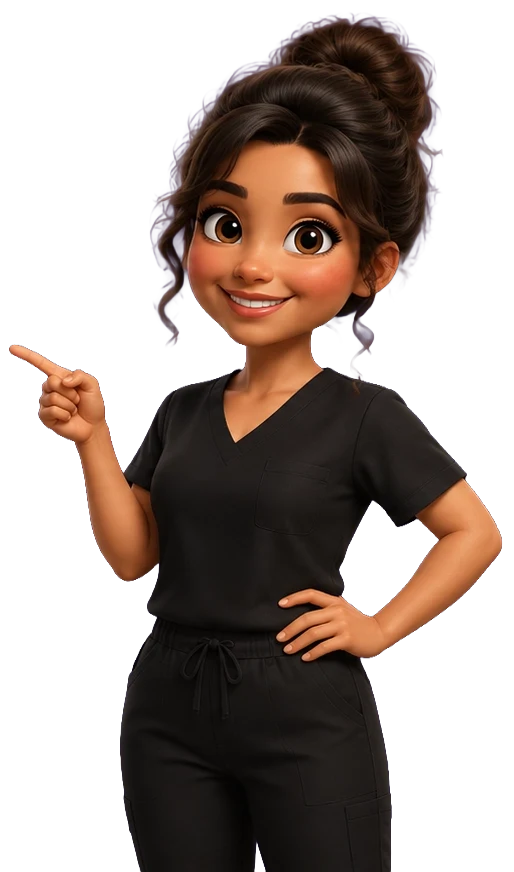 Friendly Texas Massage Academy therapist pointing to the enrollment form