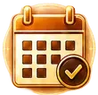 Calendar icon — evening massage classes
