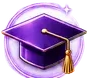 Graduation cap icon — massage school graduation