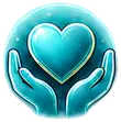 Care hands icon — a real partner