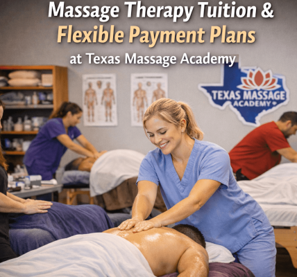Massage therapy students practicing hands-on techniques at Texas Massage Academy in Brownwood, Texas