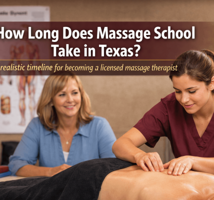 student training in texas massage therapy school classroom learning massage techniques