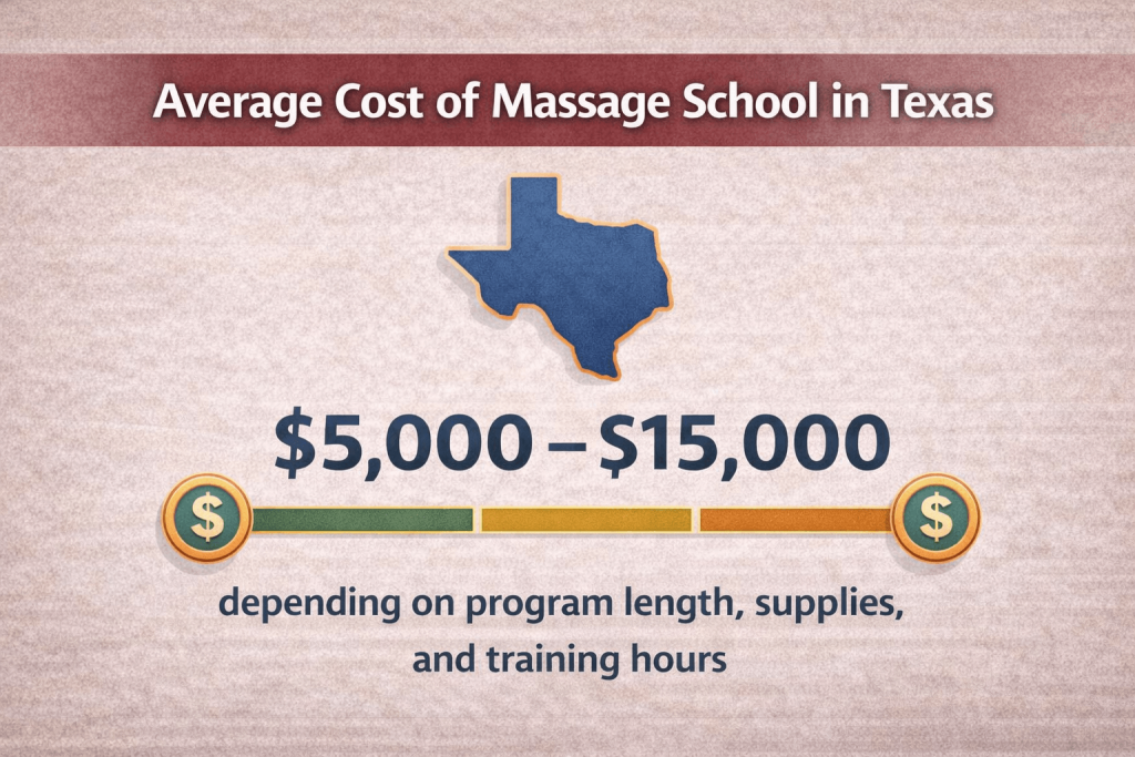 comparison of massage school cost versus nursing school and physical therapy education costs