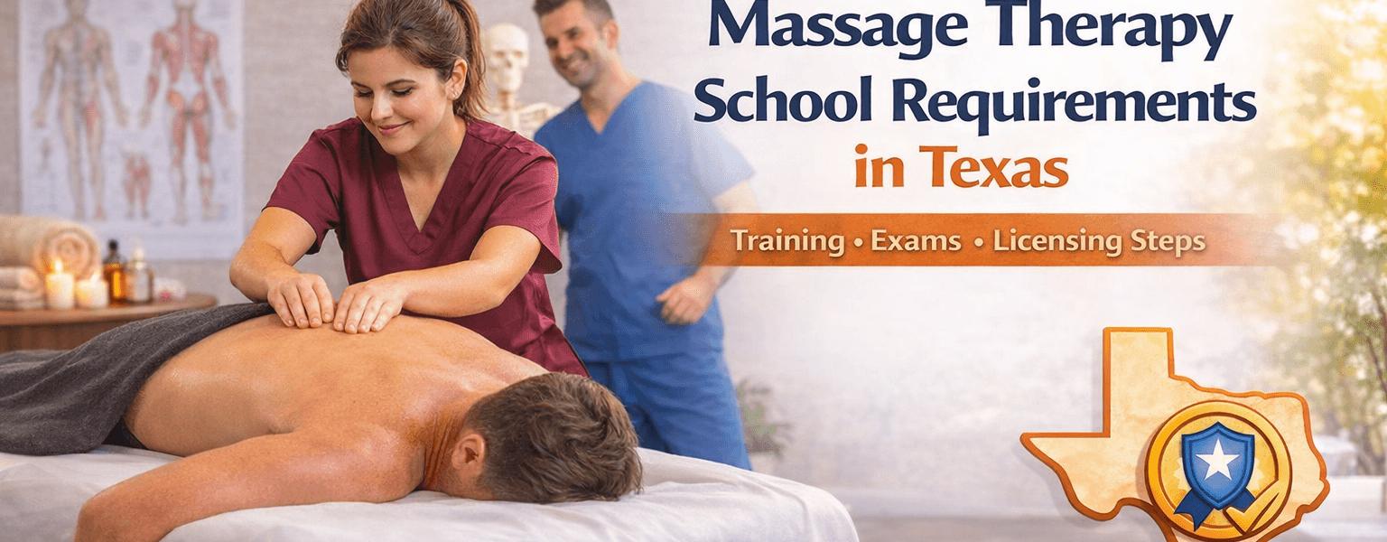 massage therapy student training in texas massage school program requirements