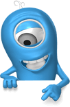 Texas CEU Blue Guy mascot